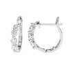 Josephs Jewelers Earrings>14K White Gold Diamond Hoop Earrings