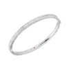 Josephs Jewelers Bracelets>18K White Gold Diamond Princess Bangle Bracelet