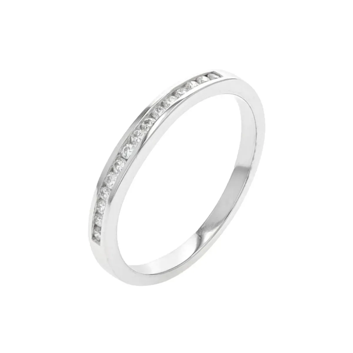 Josephs Jewelers Wedding Bands For Women>14K White Gold Diamond Wedding Band