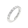 Josephs Jewelers Wedding Bands For Women>18K White Gold Emerald-Cut Diamond Wedding Band