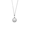 Josephs Jewelers Necklaces And Pendants>18K White Gold Freshwater Pearl and Diamond Halo Pendant with Chain