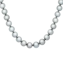 Josephs Jewelers Necklaces And Pendants>18K White Gold Gray Tahitian Pearl Necklace