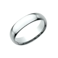 Josephs Jewelers Wedding Bands For Men>14K White Gold 6mm Comfort Fit Band