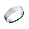 Josephs Jewelers Wedding Bands For Men>14K White Gold 6.5mm Satin Finish Wedding Band