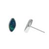 Josephs Jewelers Earrings>14K White Gold Opal Doublet Stud Earrings
