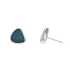 Josephs Jewelers Earrings>14K White Gold Opal Doublet Stud Earrings