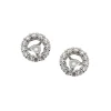 Josephs Jewelers Earrings>14K White Gold Open Circle Diamond Earring Jackets