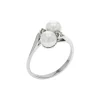 Josephs Jewelers Rings>14K White Gold Pearl and Diamond Ring