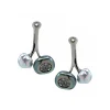 Josephs Jewelers Earrings>14K White Gold Pearl and Geode Earring Jackets
