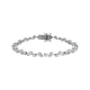 Josephs Jewelers Bracelets>14K White Gold Pear-Shaped Bezel Diamond Bracelet