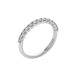Josephs Jewelers Wedding Bands For Women>14K White Gold Prong-Set Diamond Wedding Band