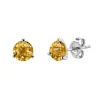 Josephs Jewelers Earrings>14K White Gold Round Citrine Earrings