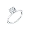 Josephs Jewelers Engagement Rings>14K White Gold Round Cut Hidden Halo Engagement Ring – Melany