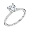 Josephs Jewelers Engagement Rings>14K White Gold Round Cut Solitaire Engagement Ring – Amelia