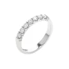 Josephs Jewelers Wedding Bands For Women>14K White Gold Shared Prong Diamond Wedding Band