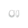 Josephs Jewelers Earrings>14K White Gold Small Polished Hoop Earrings