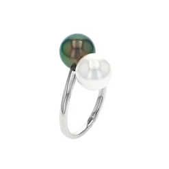 Josephs Jewelers Rings>14K White Gold South Sea and Tahitian Pearl Ring