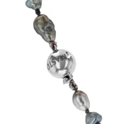 Josephs Jewelers Necklaces And Pendants>18K White Gold Tahitian and Keshi Pearl Necklace