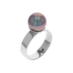 Josephs Jewelers Rings>14K White Gold Tahitian Pearl Ring