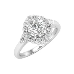 Josephs Jewelers Engagement Rings>14K White Gold “Vintage” Engagement Ring Semi-Mounting