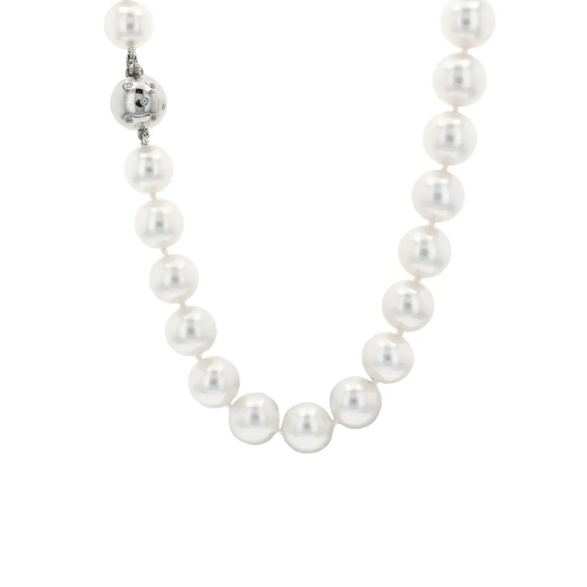 Josephs Jewelers Necklaces And Pendants>14K White Gold White South Sea Pearl Necklace
