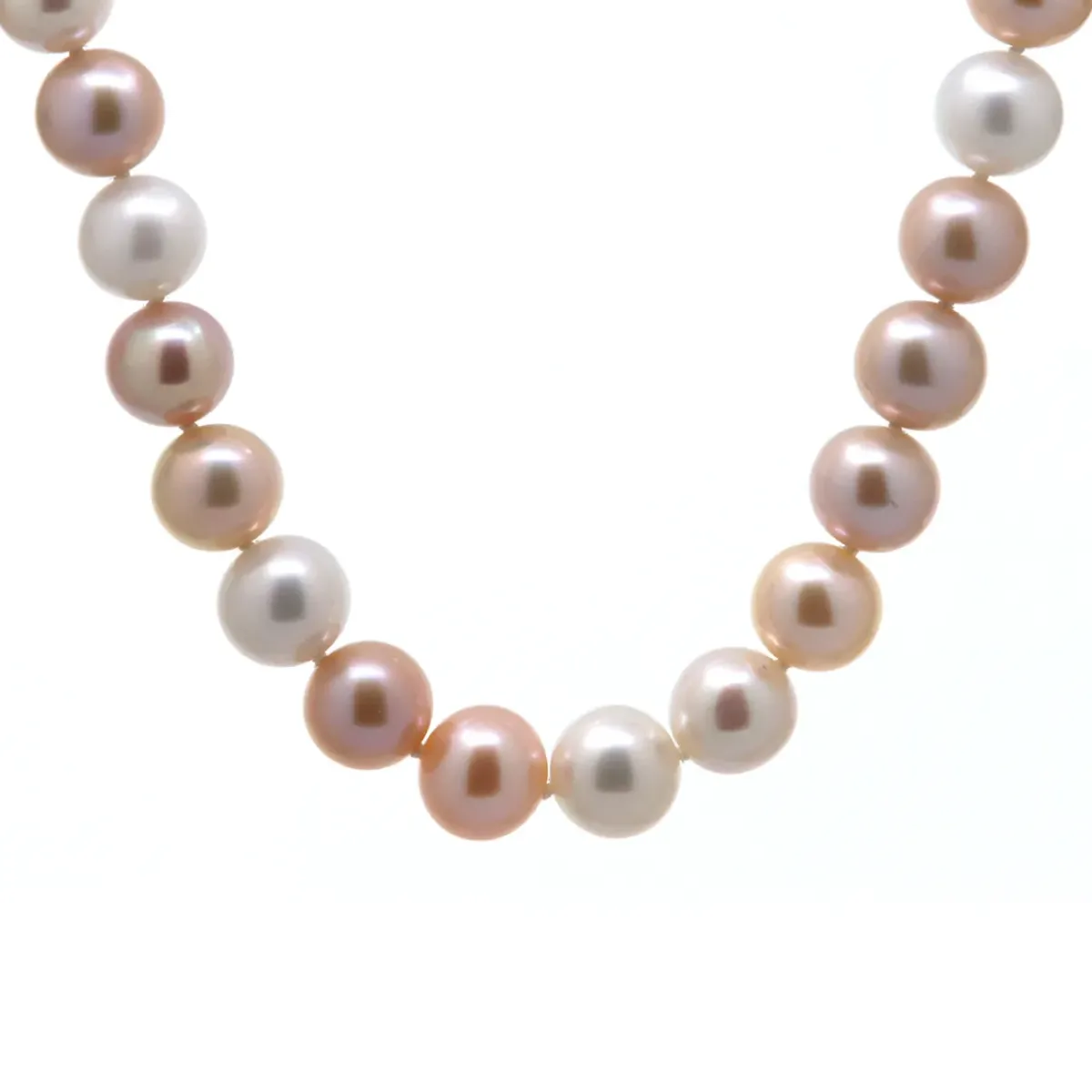 Josephs Jewelers Necklaces And Pendants>14K Yellow and Rose Gold Multicolor Pearl Necklace