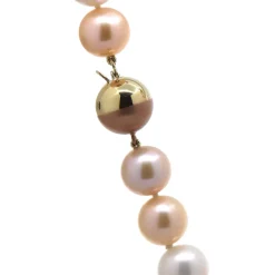 Josephs Jewelers Necklaces And Pendants>14K Yellow and Rose Gold Multicolor Pearl Necklace