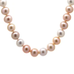 Josephs Jewelers Necklaces And Pendants>14K Yellow and Rose Gold Multicolored Freshwater Pearl Necklace