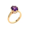 Josephs Jewelers Rings>14K Yellow Gold 2.38 Carat Oval Amethyst Ring