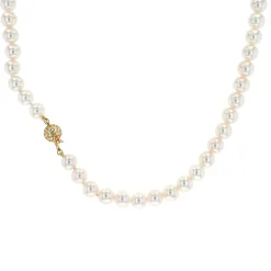 Josephs Jewelers Necklaces And Pendants>14K Yellow Gold Akoya Pearl Necklace