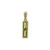 Josephs Jewelers Necklaces And Pendants>14K Yellow Gold Baguette Peridot Pendant