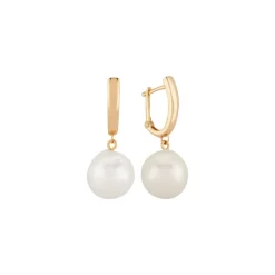 Josephs Jewelers Earrings>14K Yellow Gold Baroque Pearl Dangle Earrings