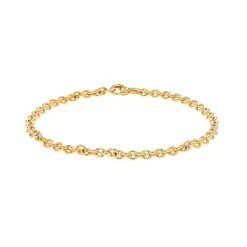 Josephs Jewelers Bracelets>14K Yellow Gold Cable Chain Bracelet