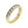 Josephs Jewelers Wedding Bands For Women>14K Yellow Gold Channel Set Diamond Band