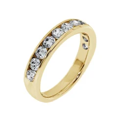 Josephs Jewelers Wedding Bands For Women>14K Yellow Gold Channel Set Diamond Band