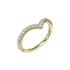 Josephs Jewelers Wedding Bands For Women>14K Yellow Gold Chevron Diamond Wedding Band