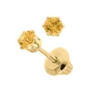 Josephs Jewelers Earrings>14K Yellow Gold Citrine Children’s Earrings