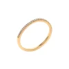 Josephs Jewelers Wedding Bands For Women>14K Yellow Gold Curved Diamond Wedding Band