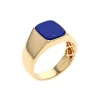 Josephs Jewelers Rings>14K Yellow Gold Cushion Lapis Ring