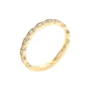 Josephs Jewelers Wedding Bands For Women>14K Yellow Gold Diamond Milgrain Border Wedding Band