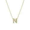 Josephs Jewelers Necklaces And Pendants>18K Yellow Gold Diamond “N” Necklace