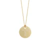 Josephs Jewelers Necklaces And Pendants>18K Yellow Gold Diamond “T” Disc Pendant with Chain
