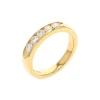 Josephs Jewelers Wedding Bands For Women>14K Yellow Gold 5-Diamond Wedding Band