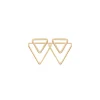 Josephs Jewelers Earrings>14K Yellow Gold Double Open Triangle Earrings
