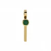 Josephs Jewelers Necklaces And Pendants>14K Yellow Gold Emerald Vertical Bar Pendant