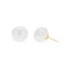 Josephs Jewelers Earrings>14K Yellow Gold Freshwater Button Pearl Earrings