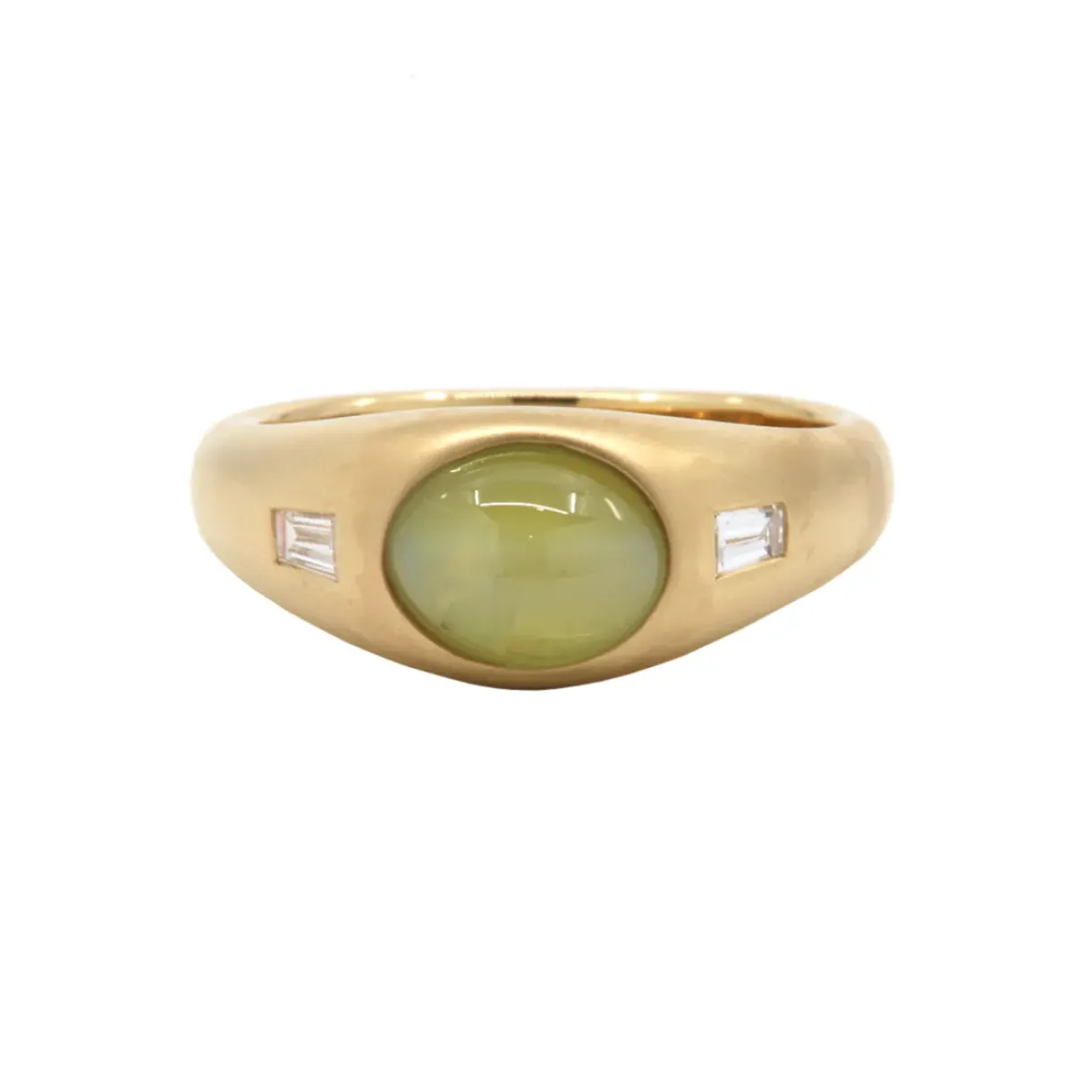Josephs Jewelers Men’s Jewelry>14K Yellow Gold Gents Chrysoberyl Ring