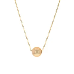 Josephs Jewelers Necklaces And Pendants>14K Yellow Gold Golden South Sea Pearl Necklace