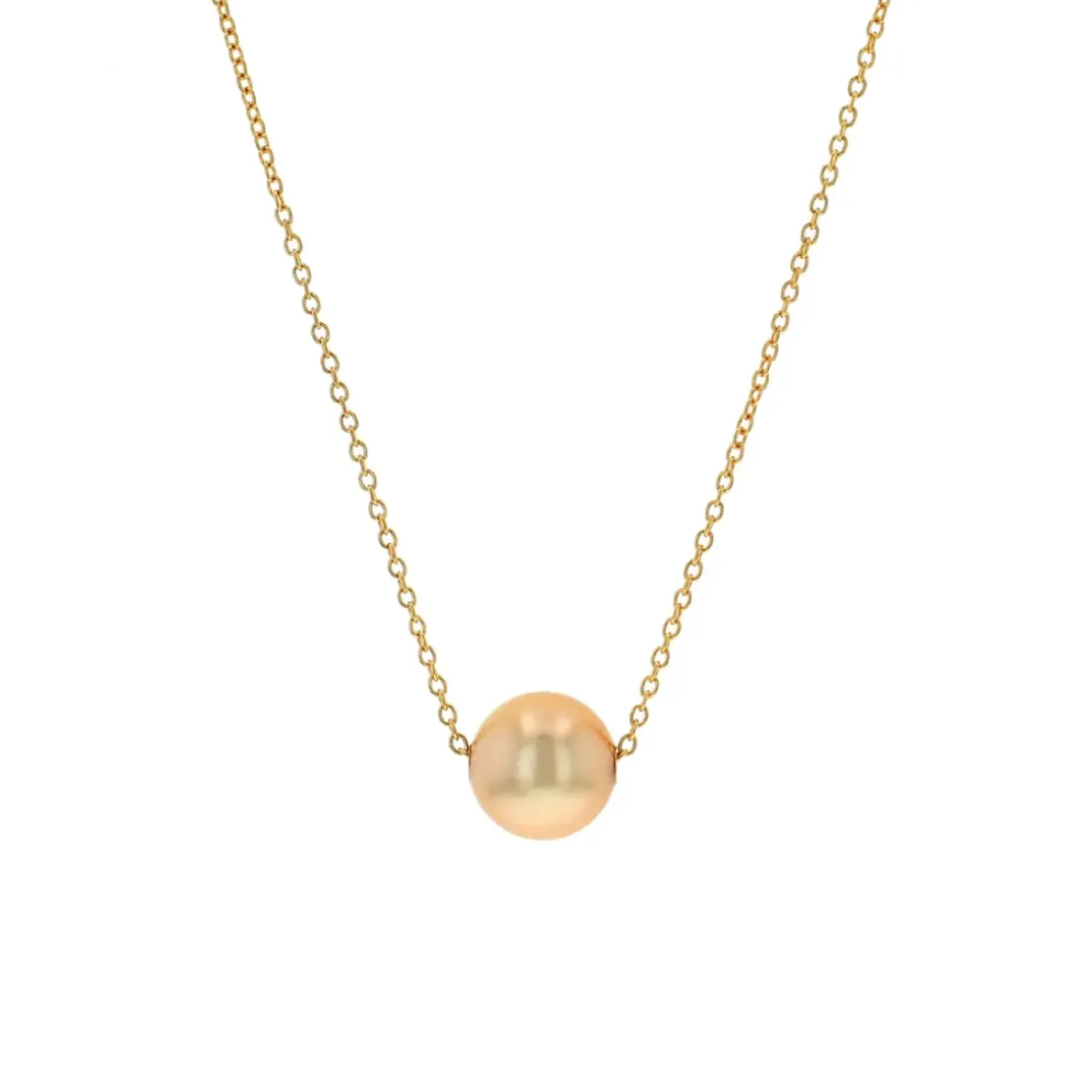 Josephs Jewelers Necklaces And Pendants>14K Yellow Gold Golden South Sea Pearl Necklace