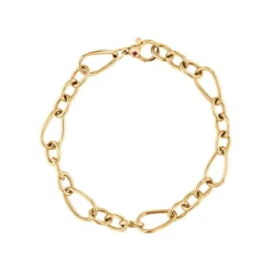 Josephs Jewelers Bracelets>18K Yellow Gold 7.75-inch Link Bracelet
